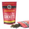 Chile-Lime Crickets & Pumpkin Seeds Chile-Lime Crickets & Pumpkin Seeds Chile-Lime Crickets & Pumpkin Seeds Chile-Lime Crickets & Pumpkin Seeds ?zoom Request a custom order and have something made just for you. Item details 4.5 out of 5 stars. (125) reviews Shipping & Policies TOASTED CRICKETS & PUMPKIN SEEDS WITH CHILE AND LIME FLAVOR (NO DAIRY AND NO EGGS) – 5 month shelf life QTY: .5 oz 30-40 Crickets Aprox. These crickets pumpkin seeds are hand toasted and seasoned with fresh lime juice and chile powder. They are a great healthy and sustainable treat! All of Don Bugito’s crickets come from a farm dedicated to raising the highest quality insects for human consumption. Crickets are farmed and raised with a natural diet of bran and carrots. Ingredients: Toasted Crickets, Toasted Pumpkin Seeds, Fresh Lime Juice, Cayenne pepper, Sea Salt. IF YOU ARE ALLERGIC TO SHELLFISH THIS PRODUCT IS NOT FOR YOU. Made in a facility that processes milk, eggs and peanuts Meet the owner of DONBUGITO Monica Martinez Chile-Lime Crickets & Pumpkin Seeds