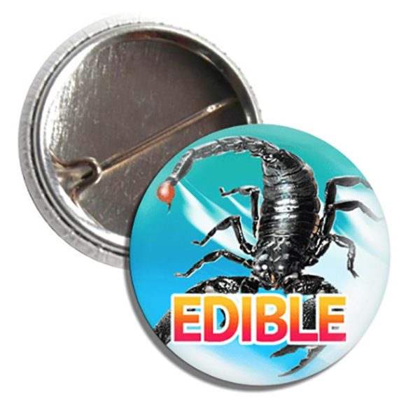 Edible Scorpions Button