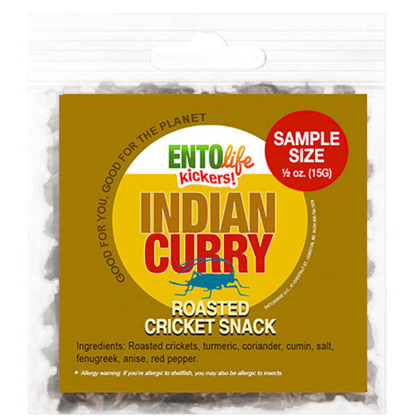 Indian Curry Flavored Edible Crickets