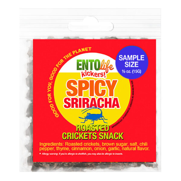 Sriracha Hot Flavored Edible Crickets