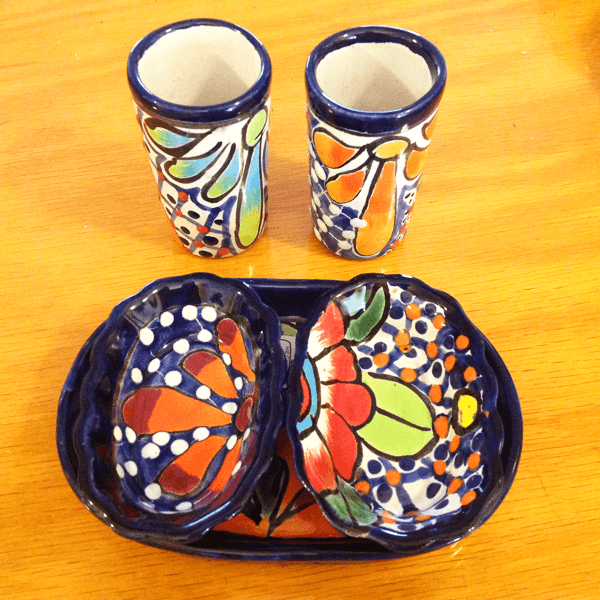 Talavera Mezcal Sal de Gusano Set - 3300