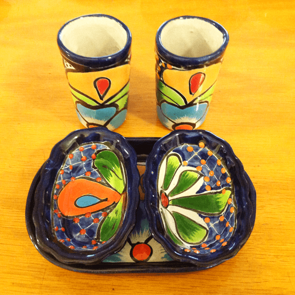 Talavera Mezcal Sal de Gusano Set - 3303