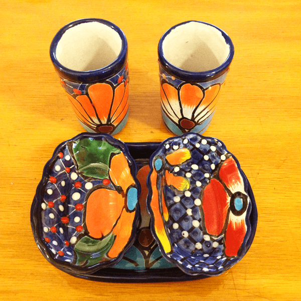 Talavera Mezcal Sal de Gusano Set - 3305