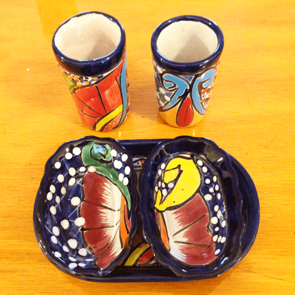 Talavera Mezcal Sal de Gusano Set - 3307