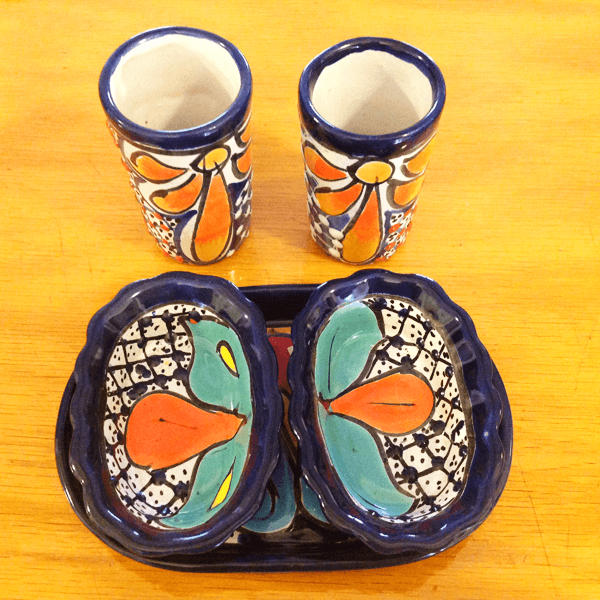 Talavera Mezcal Sal de Gusano Set - 3308