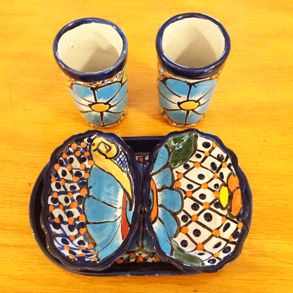 Talavera Mezcal Sal de Gusano Set - 3309