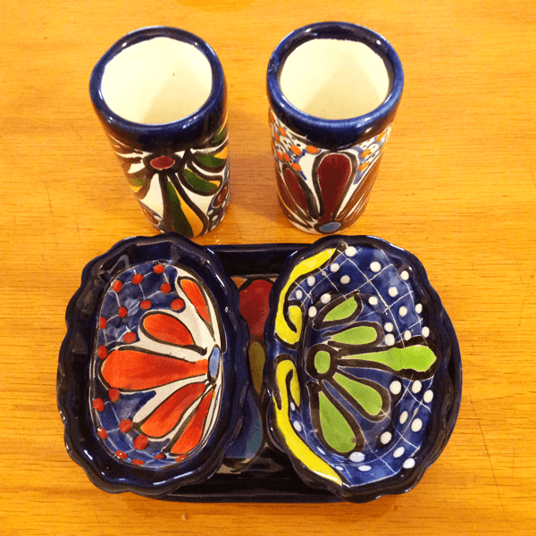 Talavera Mezcal Sal de Gusano Set - 3310