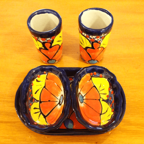 Talavera Mezcal Sal de Gusano Set - 3313