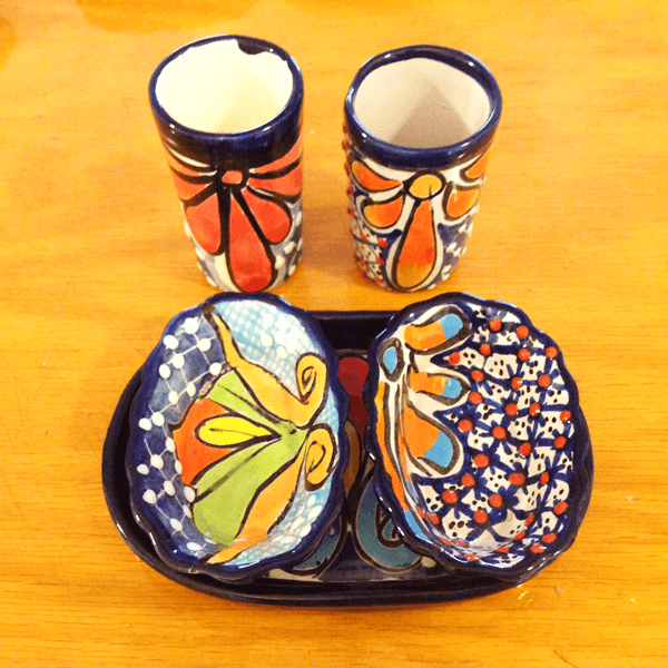 Talavera Mezcal Sal de Gusano Set -