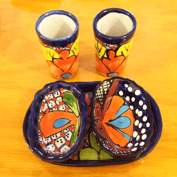 Talavera Mezcal Sal de Gusano Set - 3315