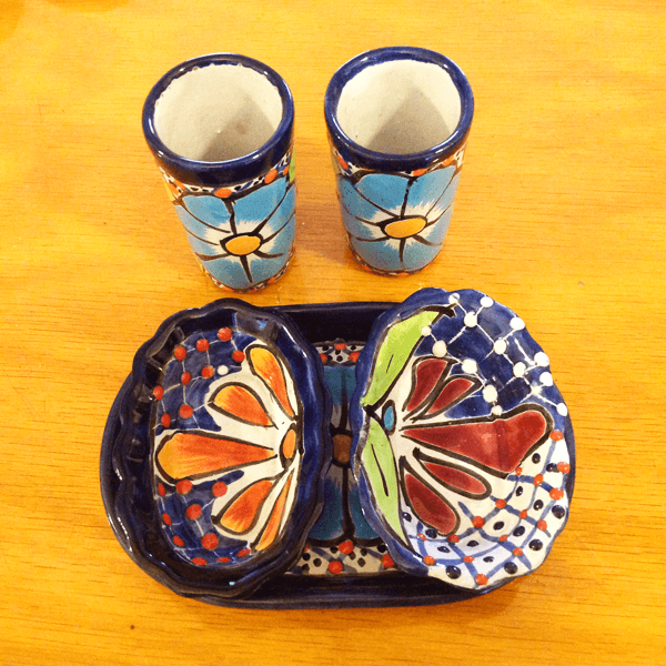 Talavera Mezcal Sal de Gusano Set - 3320