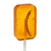 Orange Worm Lollipop