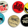 Six Entomophagy Buttons