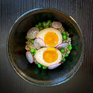 Chef Joseph Yoon - Cricket Powder Ramen Eggs, Quinoa