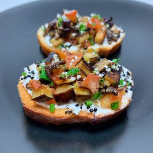 Crickets, Black Ants, Crostini