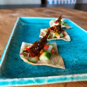 Chef Joseph Yoon - Manchurian Scorpion, wonton crisp