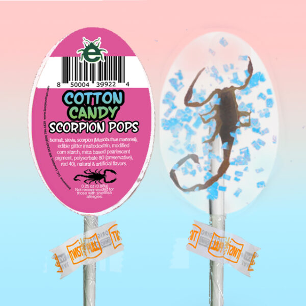 Cotton Candy Scorpion Suckers